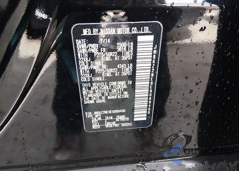 2014 Infiniti Qx80 z USA, uszkodzony, nr VIN JN8AZ2NE9E9069450